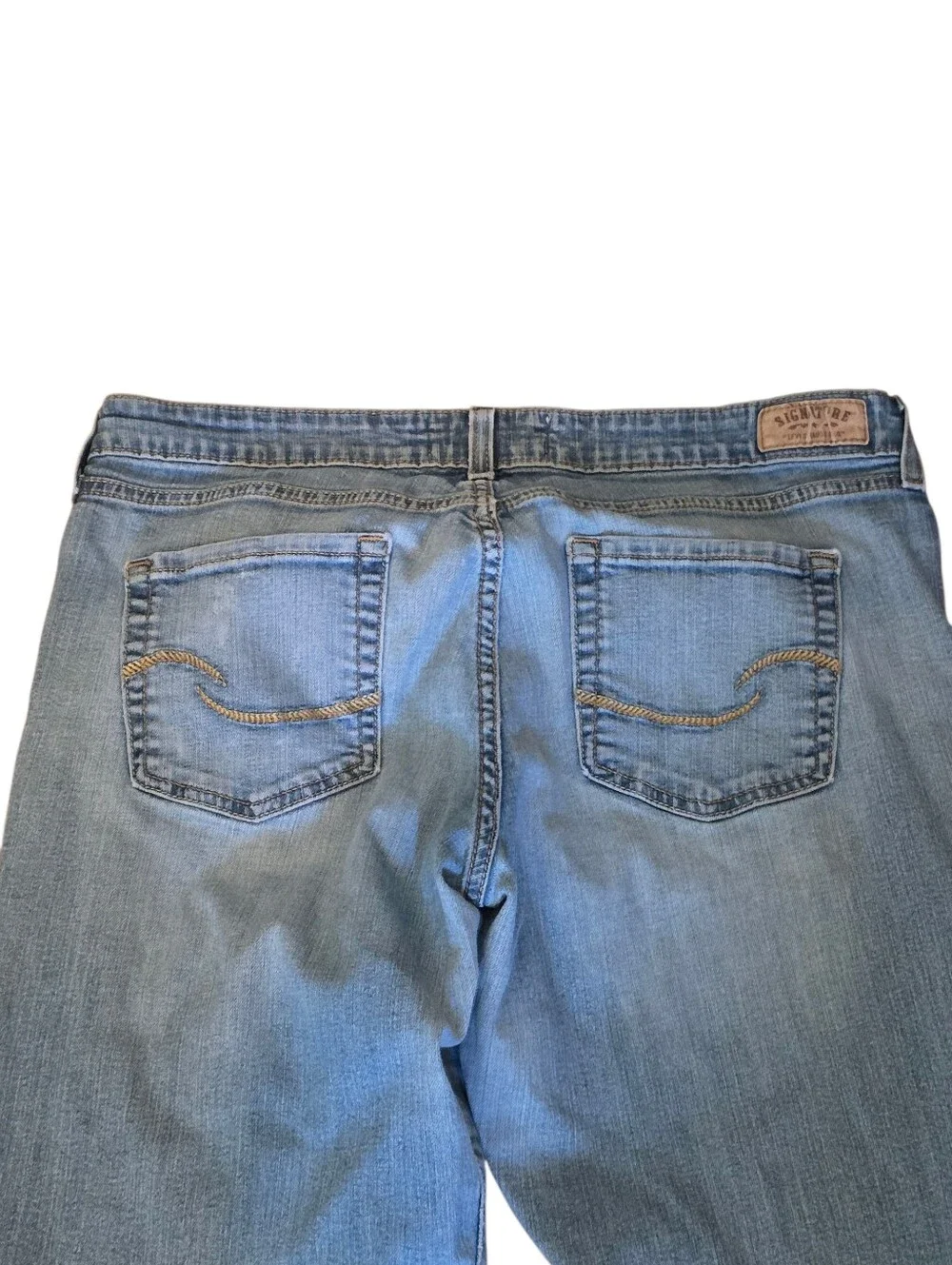 Signature By Levi's Vintage Mid Rise Straight Leg Denim Jeans Size 12